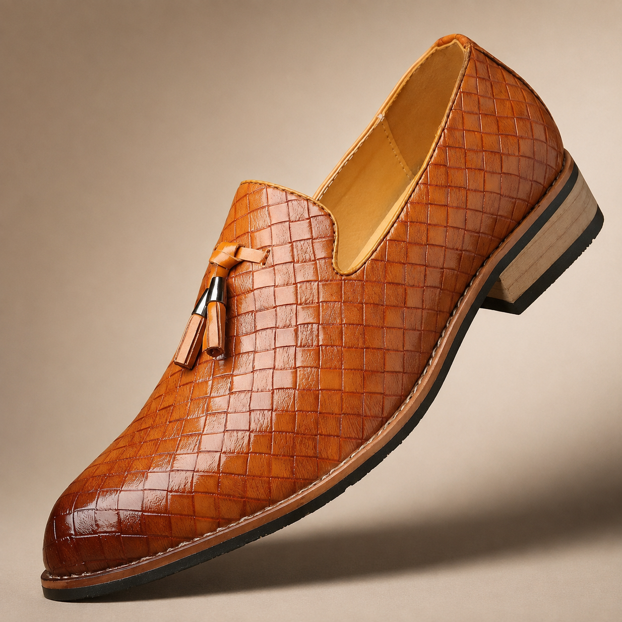 Brandon Slip-On  Woven Tassel Loafers
