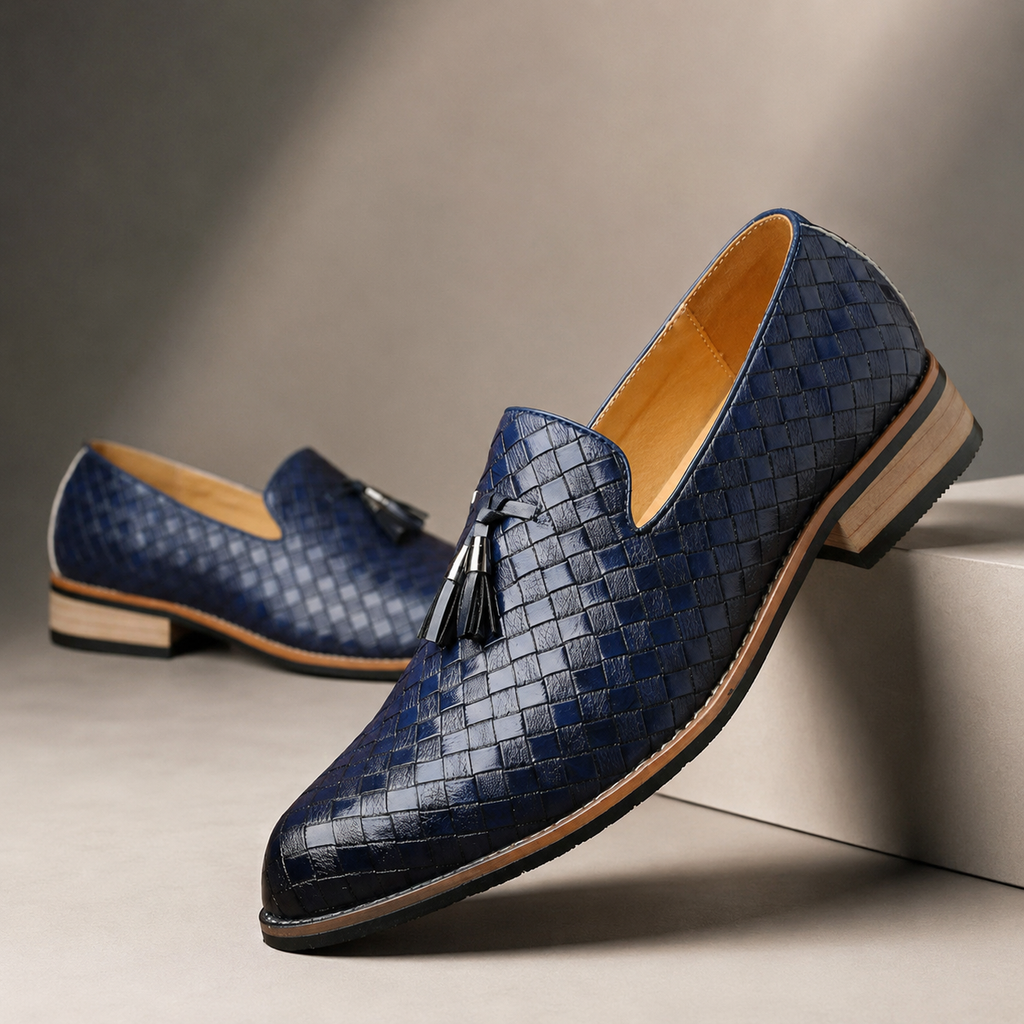 Brandon Slip-On  Woven Tassel Loafers
