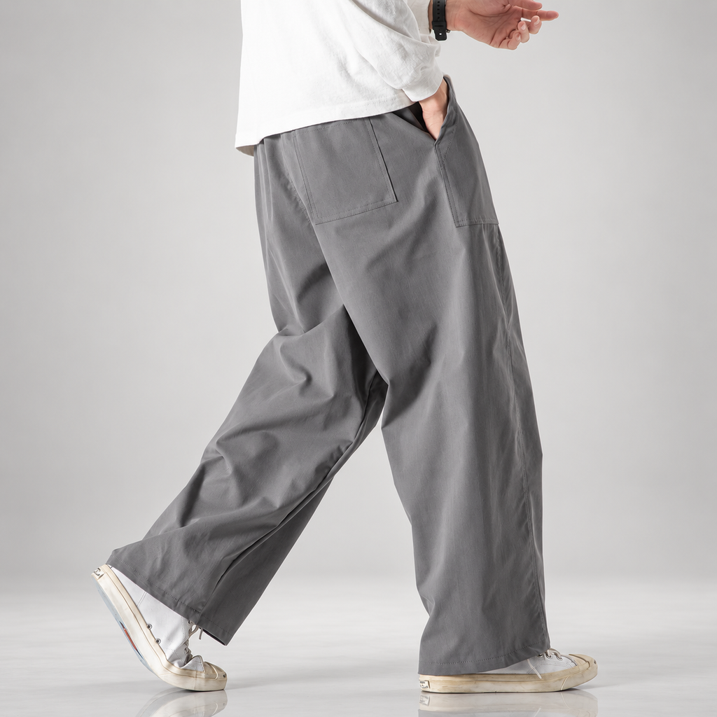 Callum Men’s Wide-Leg Drawstring Utility Pants