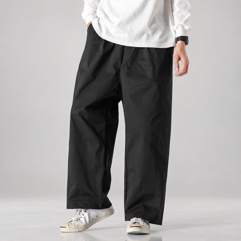 Callum Men’s Wide-Leg Drawstring Utility Pants