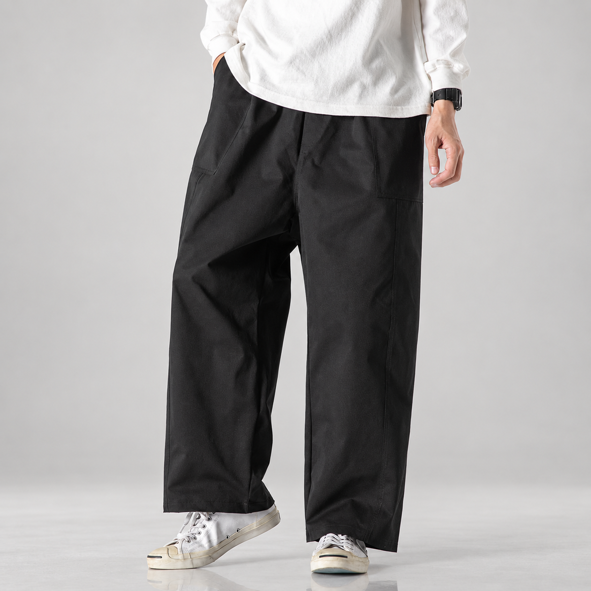 Callum Men’s Wide-Leg Drawstring Utility Pants