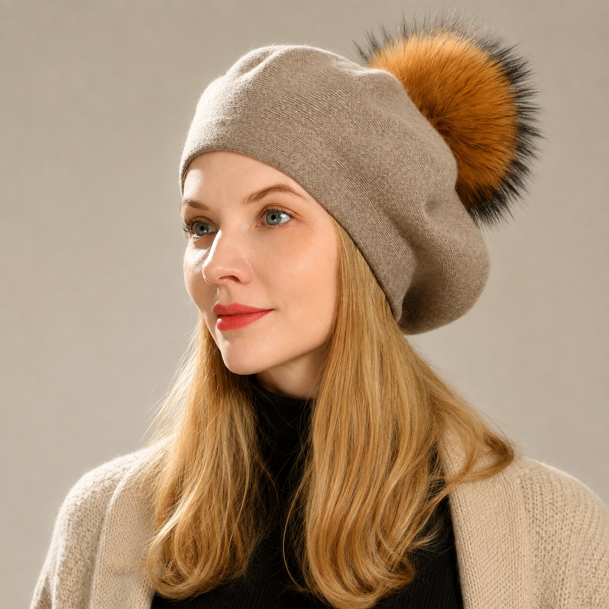 Camille Women's Wool Blend Beret