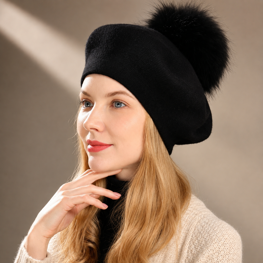 Camille Women's Wool Blend Beret