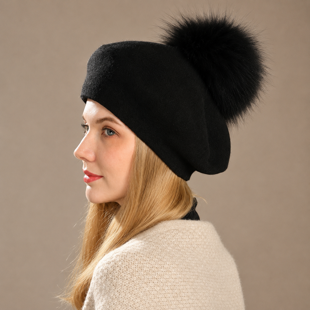Camille Women's Wool Blend Beret