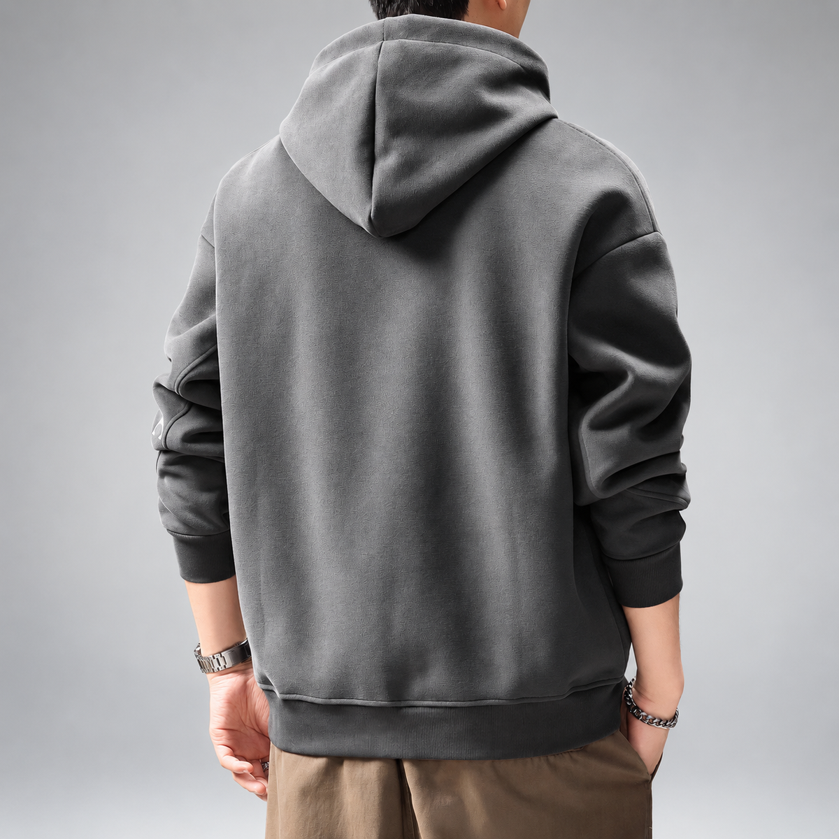 Truman Men's Relaxed Fit Pullover Hoodie with Kangaroo Pocket