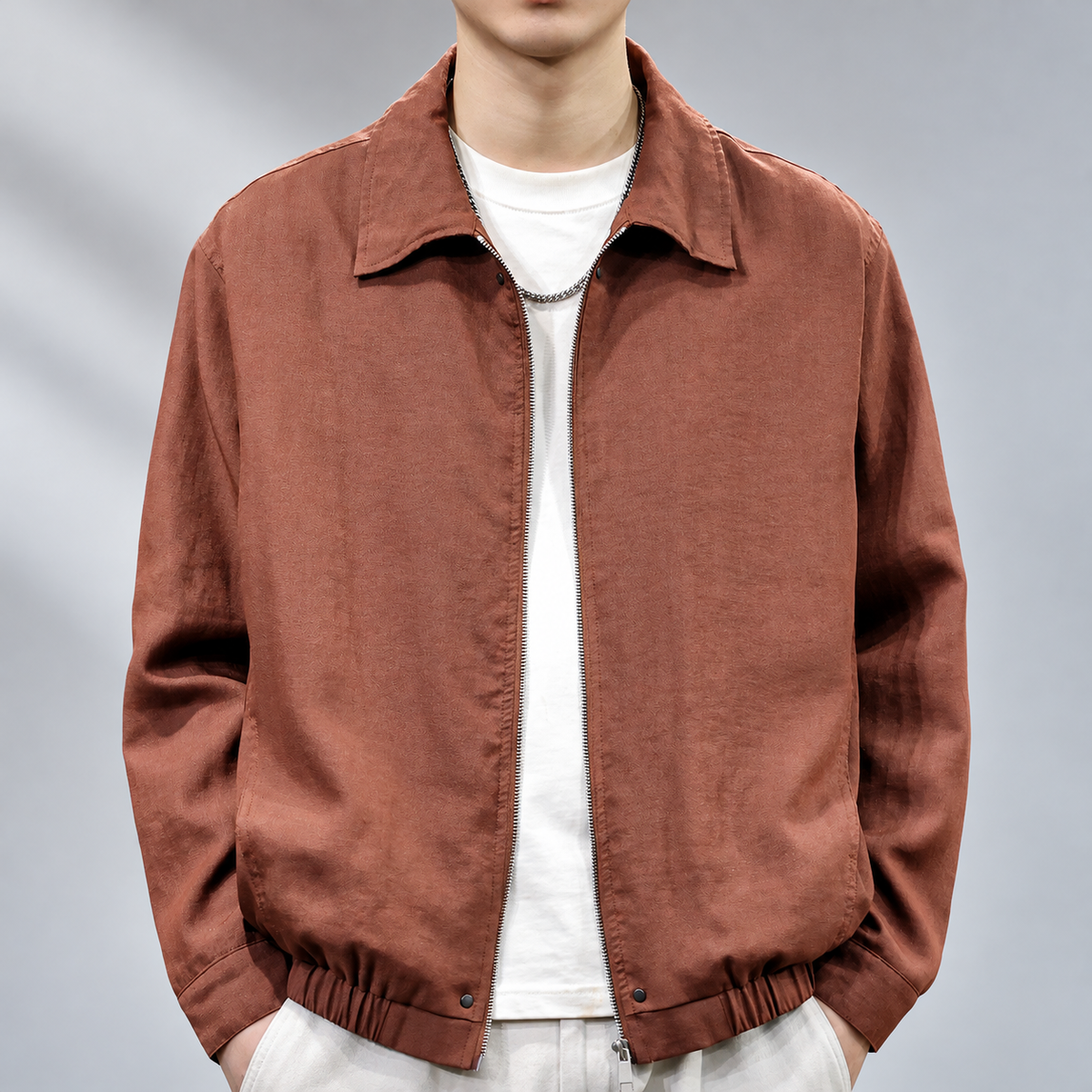 Harrison Men's Textured Harrington Jacket