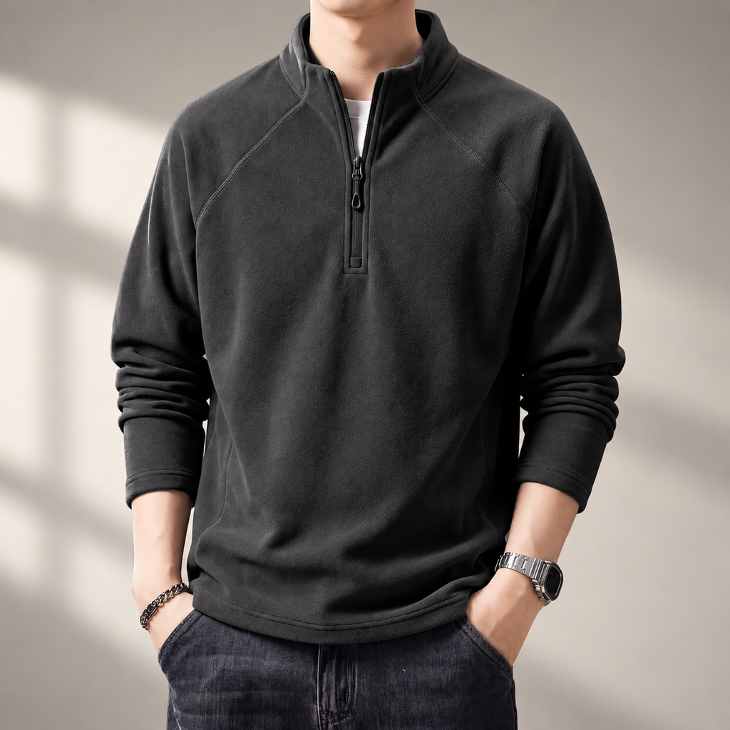 Etienne Men’s Textured Fleece Pullover