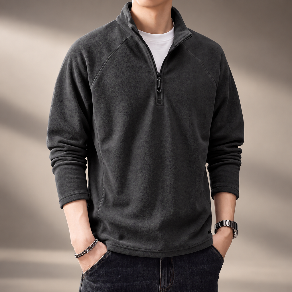 Etienne Men’s Textured Fleece Pullover