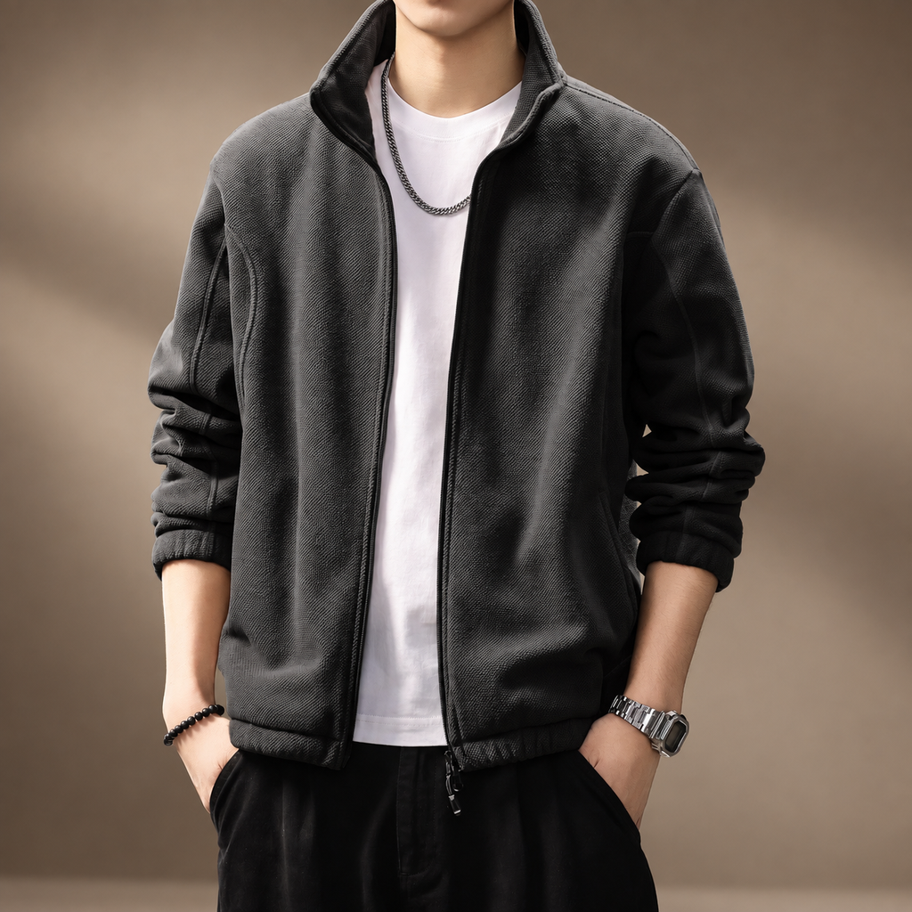 Wexford Men's Casual Textured Zip-Up Jacket