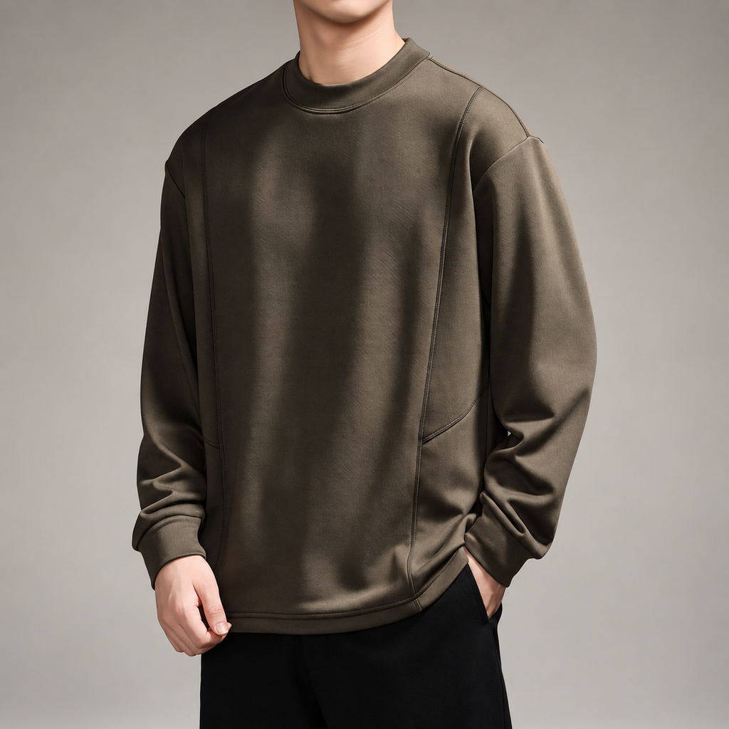 Venturo Men's Panel-Seam Crewneck Sweatshirt