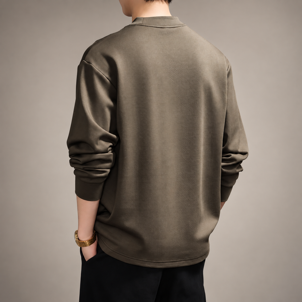 Venturo Men's Panel-Seam Crewneck Sweatshirt