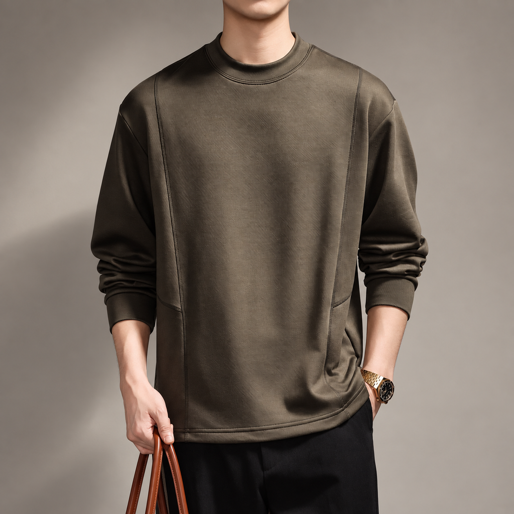 Venturo Men's Panel-Seam Crewneck Sweatshirt