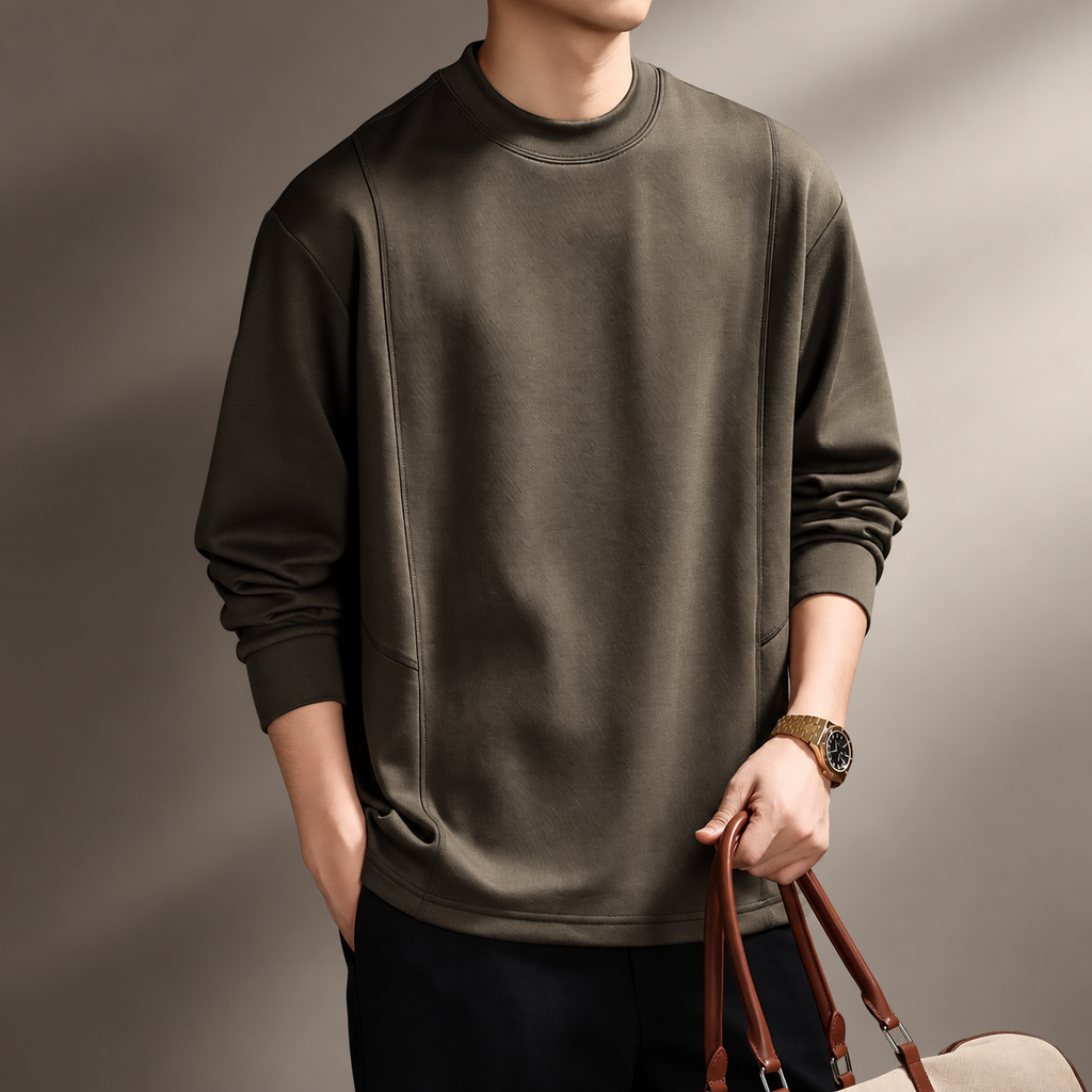 Venturo Men's Panel-Seam Crewneck Sweatshirt