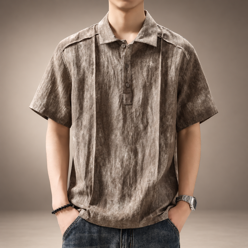 Jacob Men’s Relaxed Textured Polo Shirt