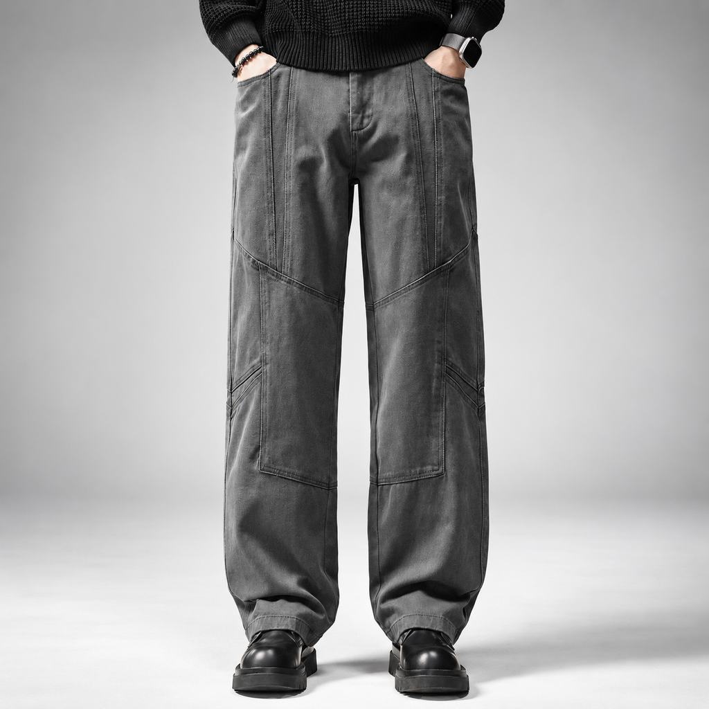 Alessio Men’s Relaxed Patchwork Utility Pants