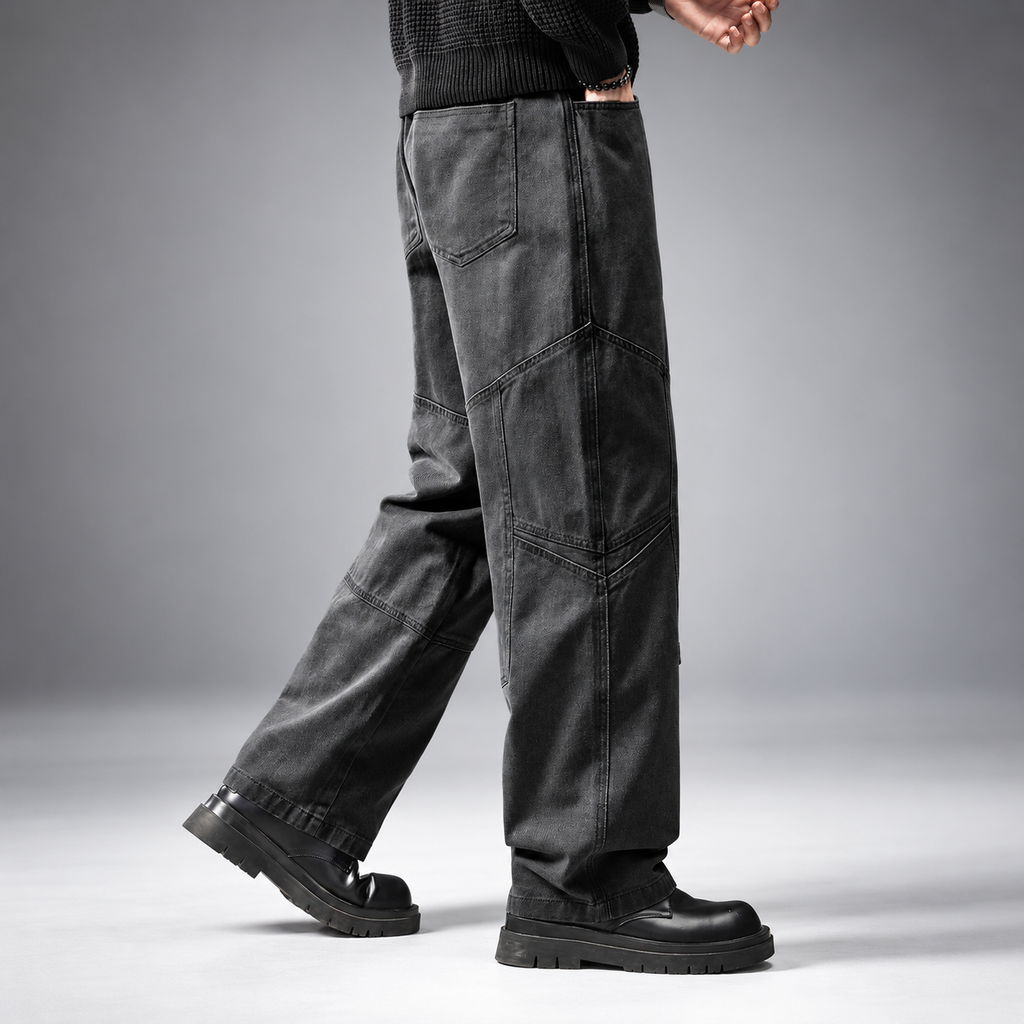 Alessio Men’s Relaxed Patchwork Utility Pants