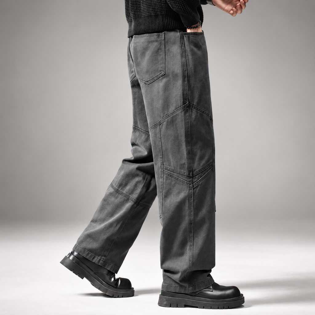 Alessio Men’s Relaxed Patchwork Utility Pants