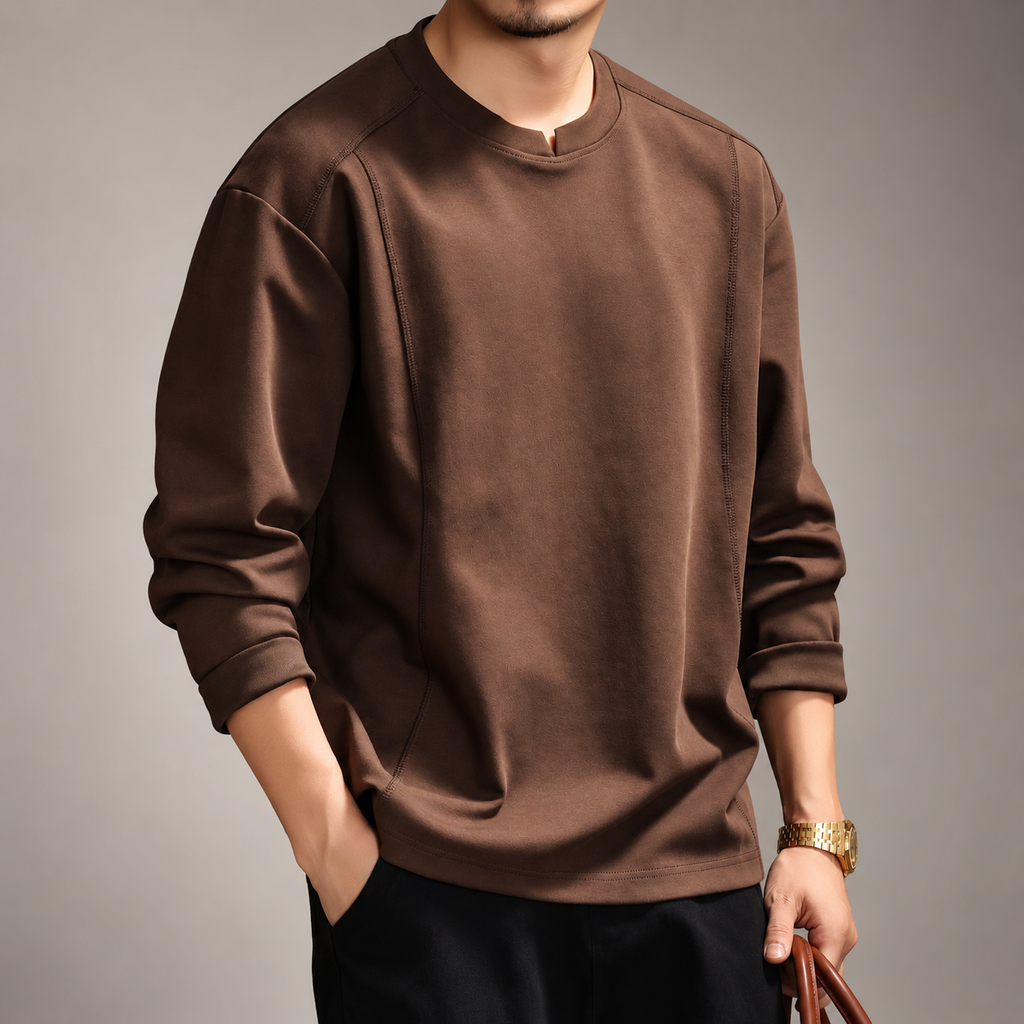 Riley Panel Seam Casual Sweatshirt