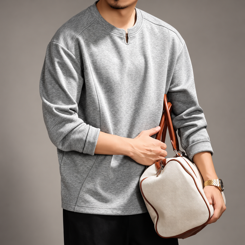 Riley Panel Seam Casual Sweatshirt