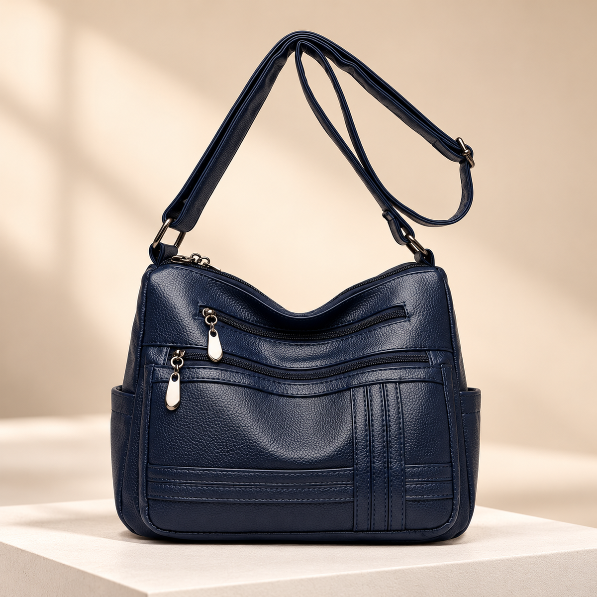 Fiorella Multi-Pocket Adjustable Shoulder Crossbody Bag