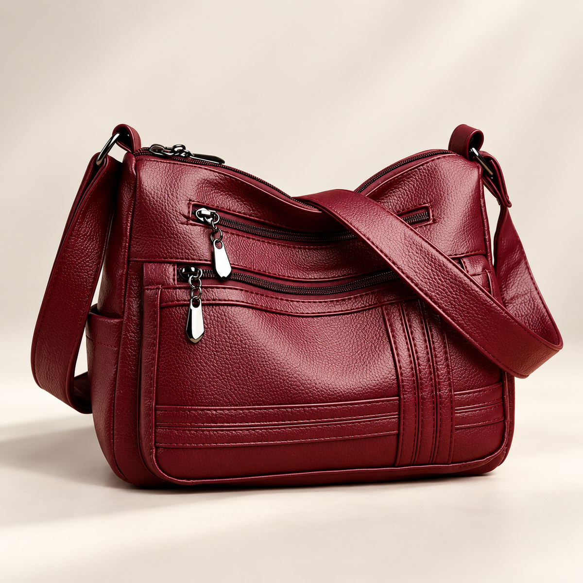 Fiorella Multi-Pocket Adjustable Shoulder Crossbody Bag