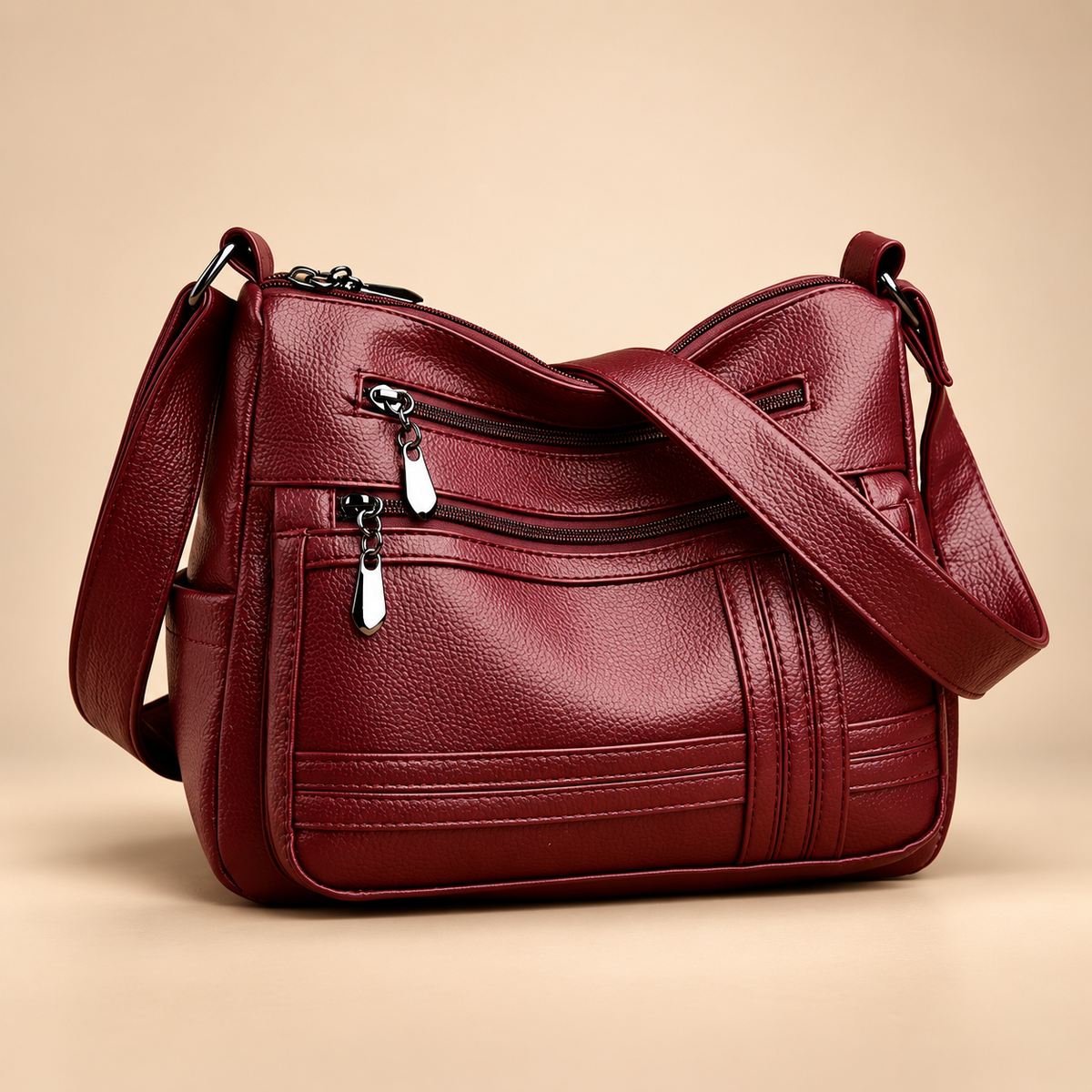 Fiorella Multi-Pocket Adjustable Shoulder Crossbody Bag