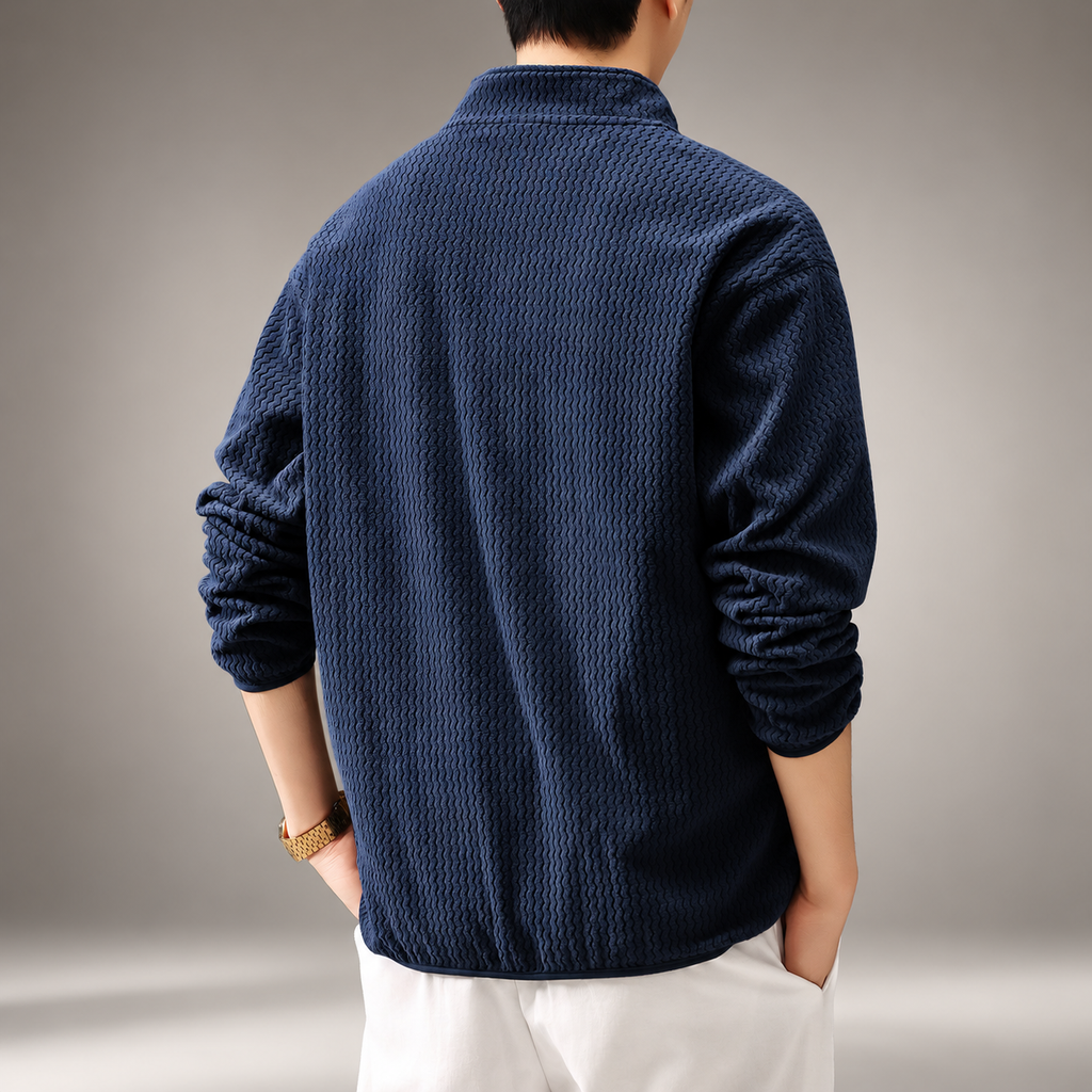 Sullivan Men’s Textured Quarter-Zip Pullover Sweater