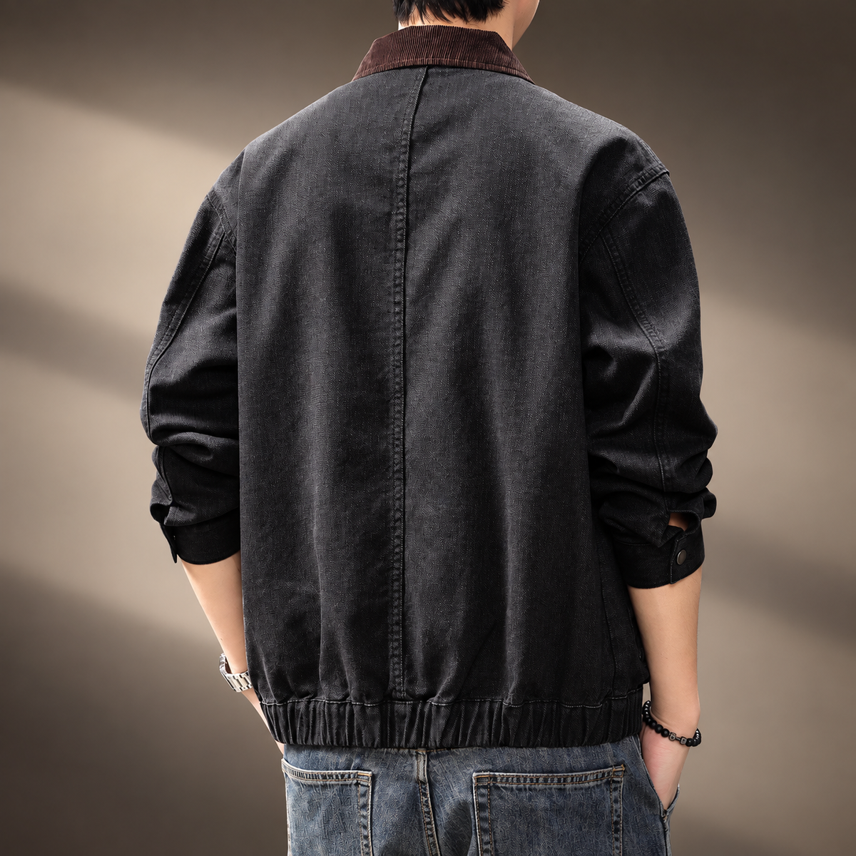 Elysian Casual Zip Jacket with Utility Pockets