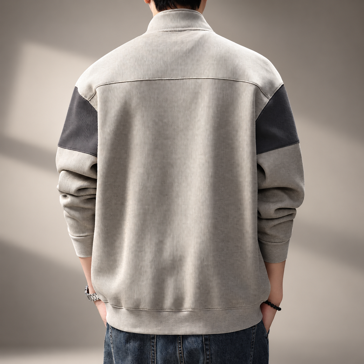 Carter Men’s Colorblock Full-Zip Knit Jacket