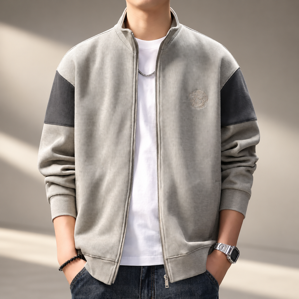 Carter Men’s Colorblock Full-Zip Knit Jacket