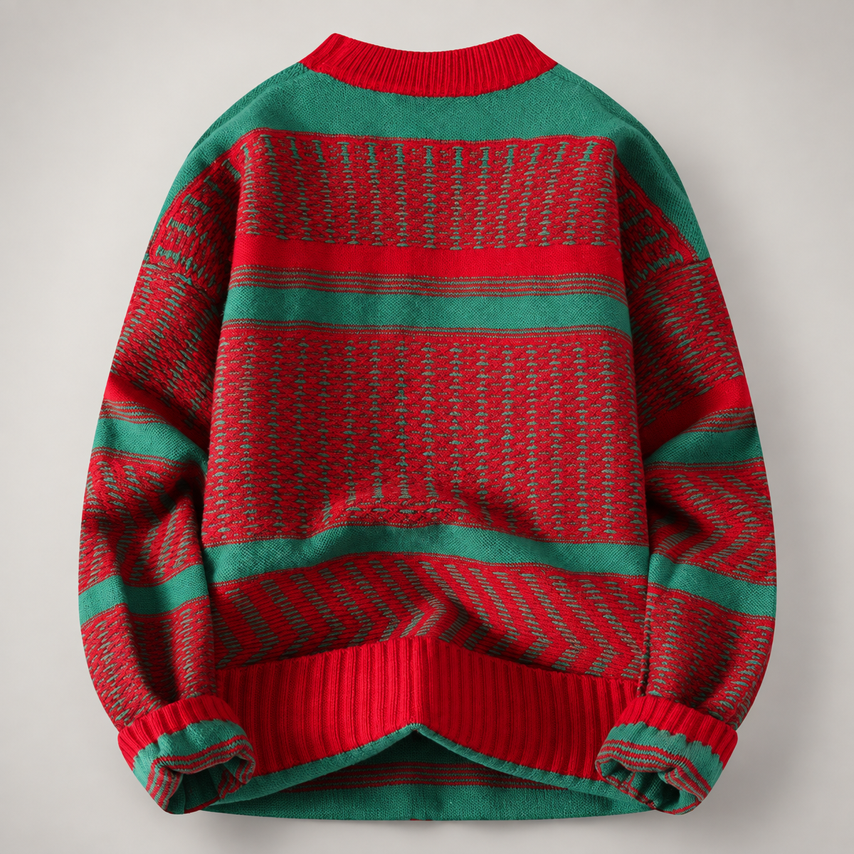 Luca Striped Crewneck Knit Sweater