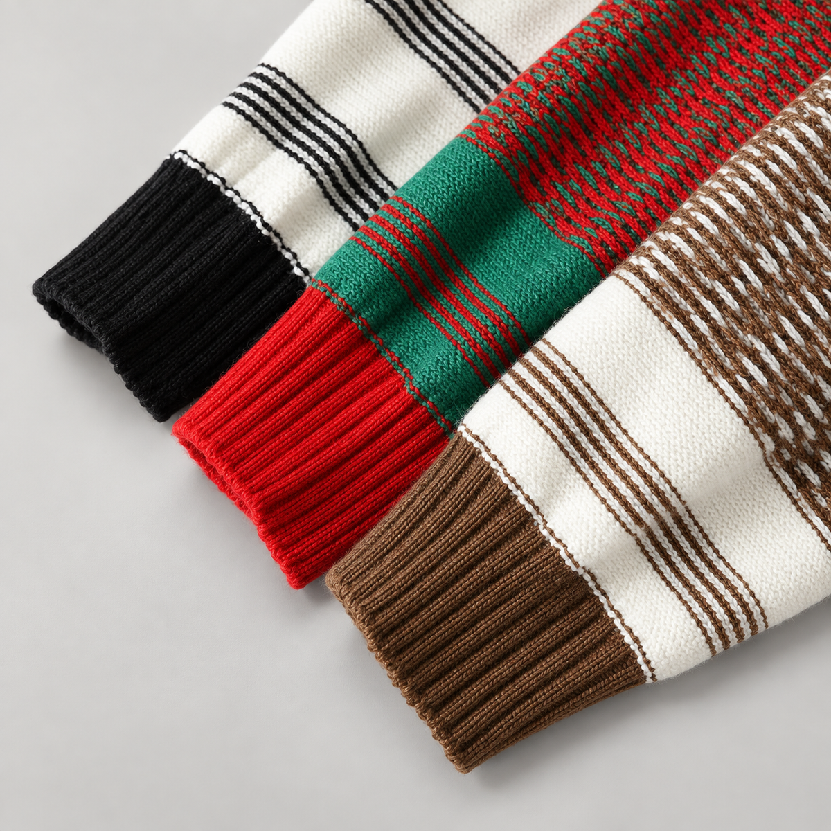 Luca Striped Crewneck Knit Sweater