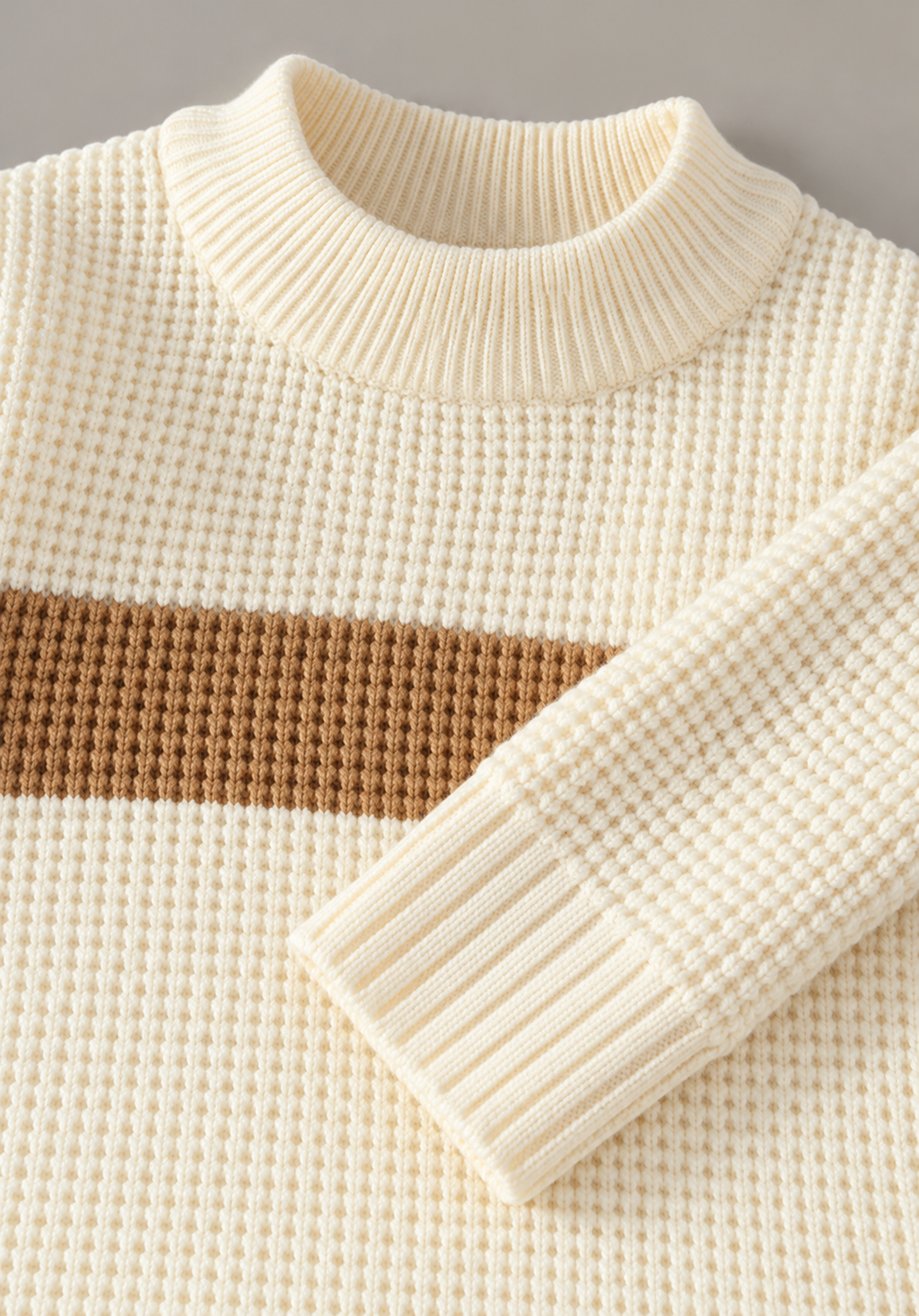 Etienne Waffle Knit Stripe Pullover