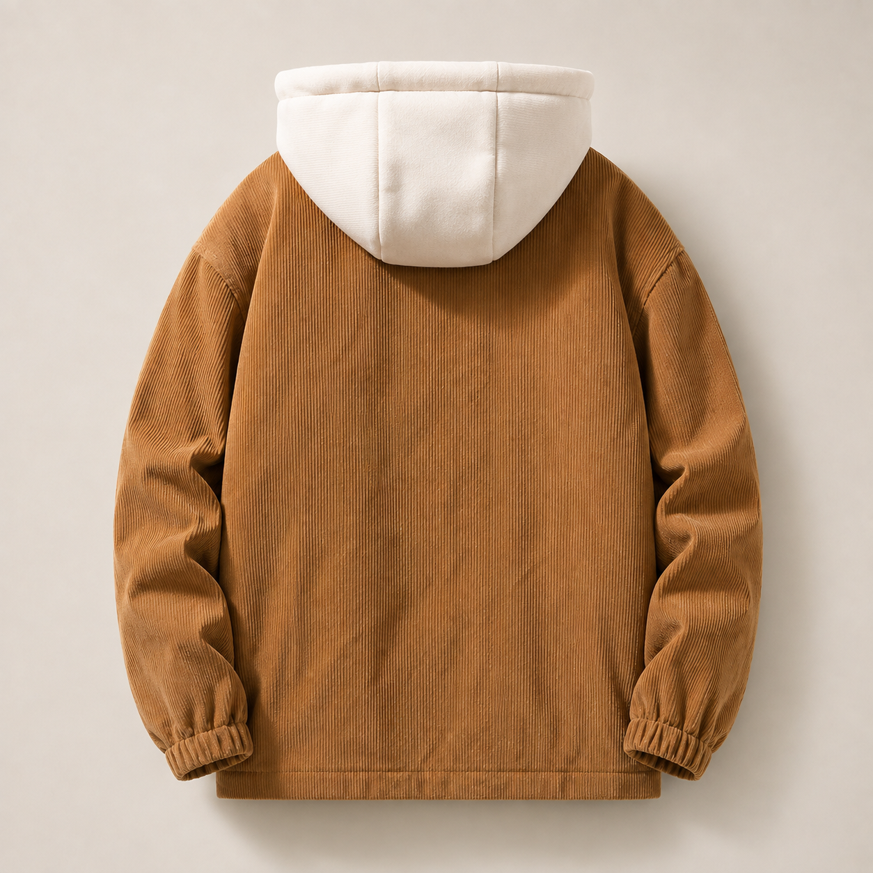 Cody Men's Corduroy Hoodie Jacket – 2-in-1 Zip Front Layered Coat