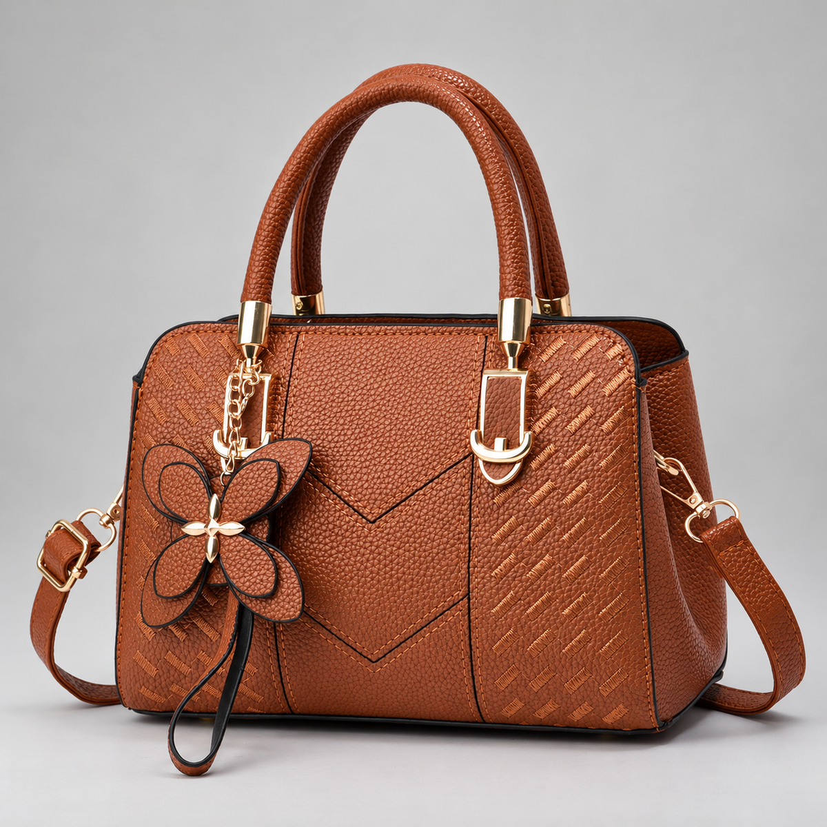 Mira Moreau Women’s Structured Satchel with Shoulder Strap
