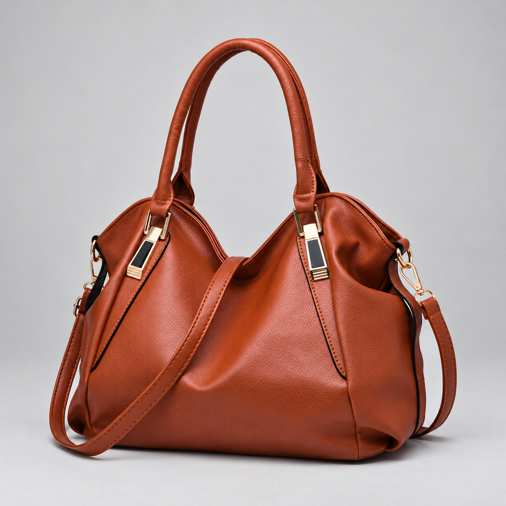Kate Women’s Pebbled Hobo Handbag with Detachable Shoulder Strap