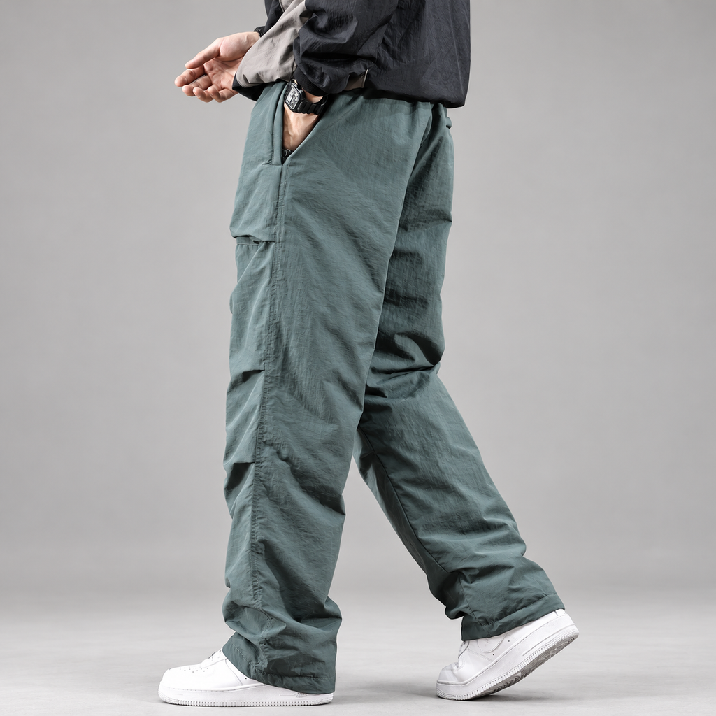 Alistair Men’s Relaxed Straight-Leg Drawstring Cargo Pants