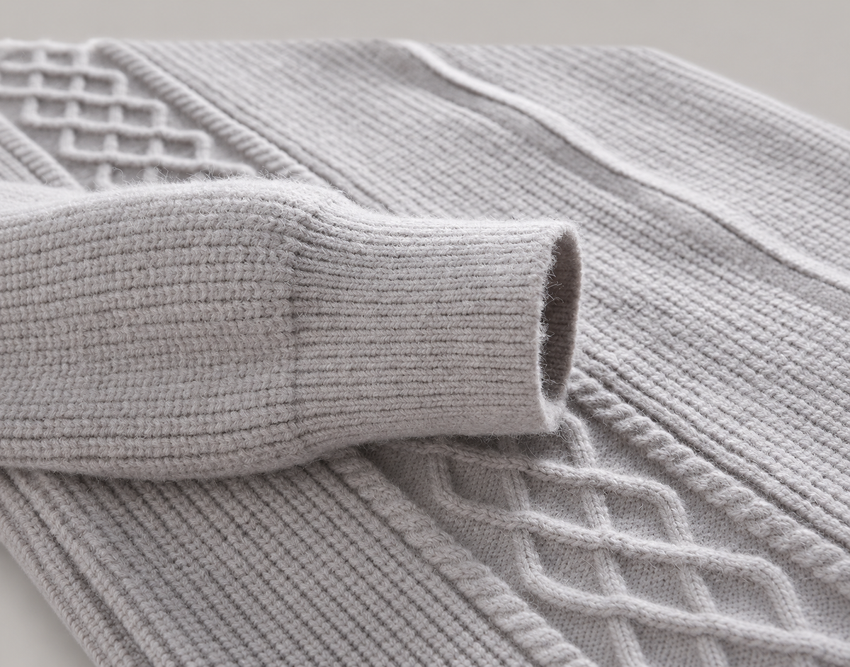 Dario Men’s Cable-Knit Full-Zip Cardigan