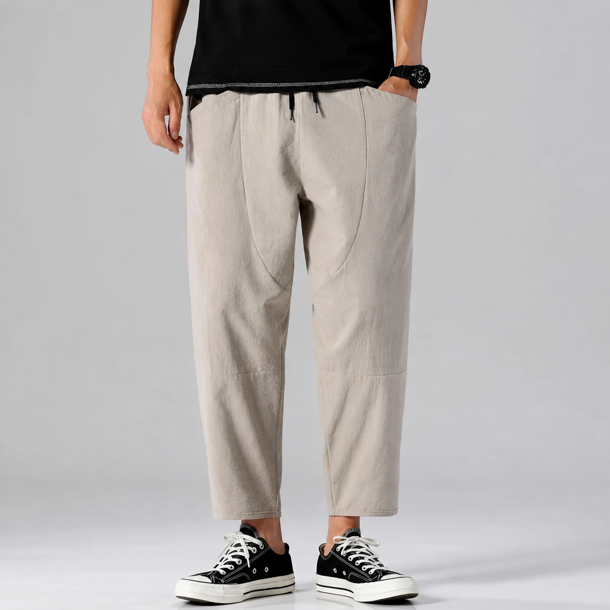 Declan Men's Cropped Cotton Pants