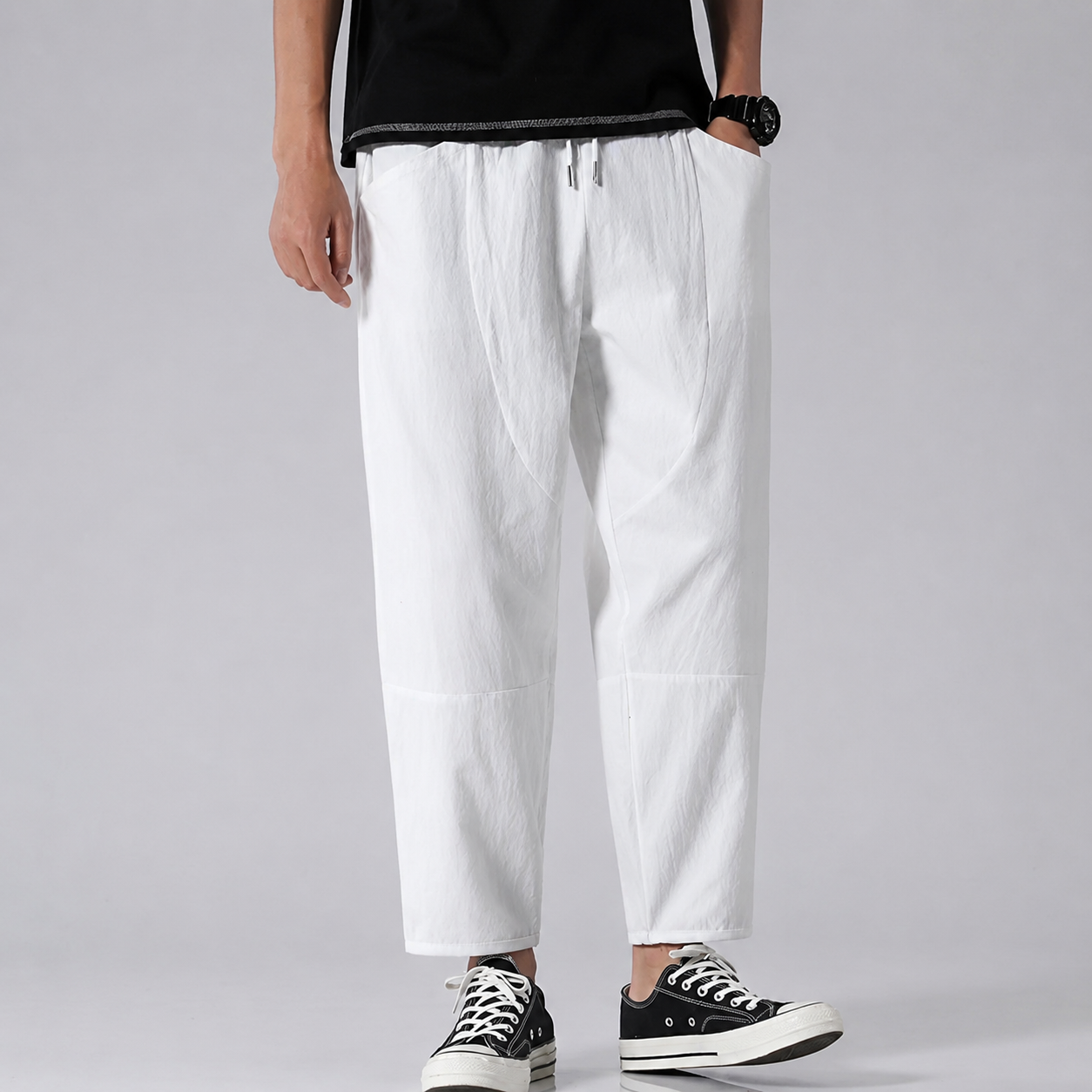 Declan Men's Cropped Cotton Pants