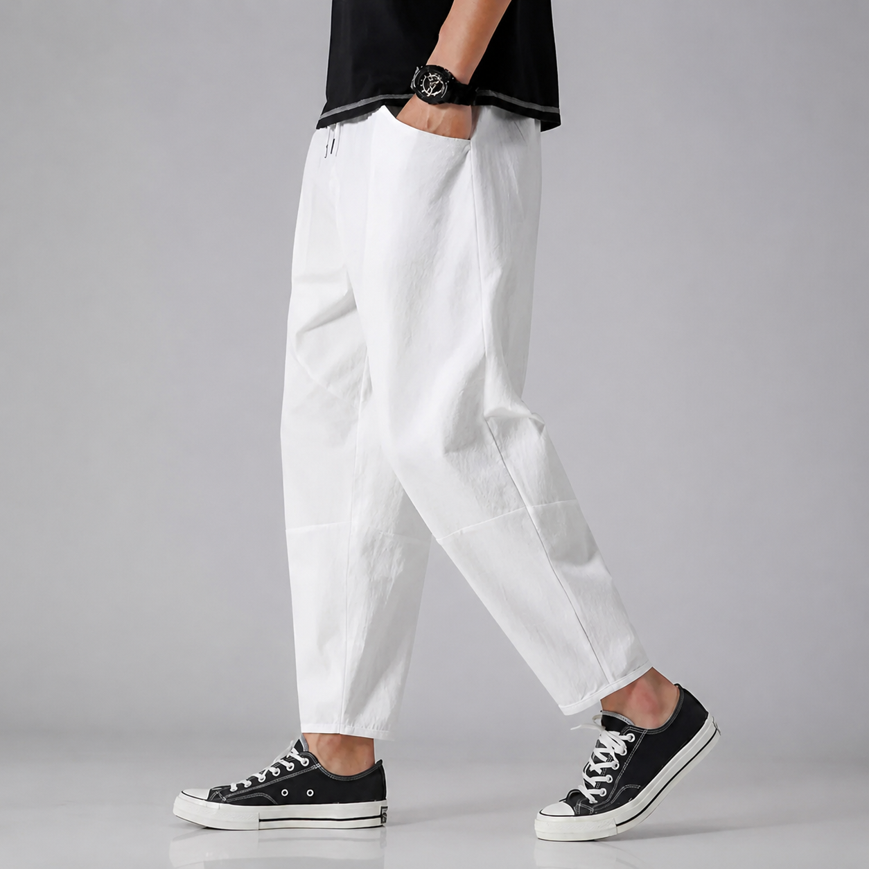 Declan Men's Cropped Cotton Pants
