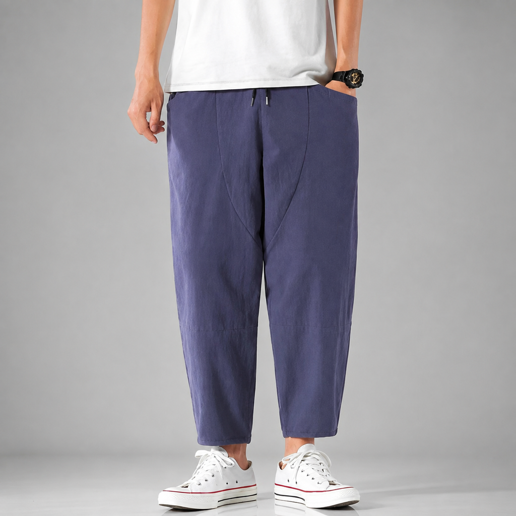 Declan Men's Cropped Cotton Pants