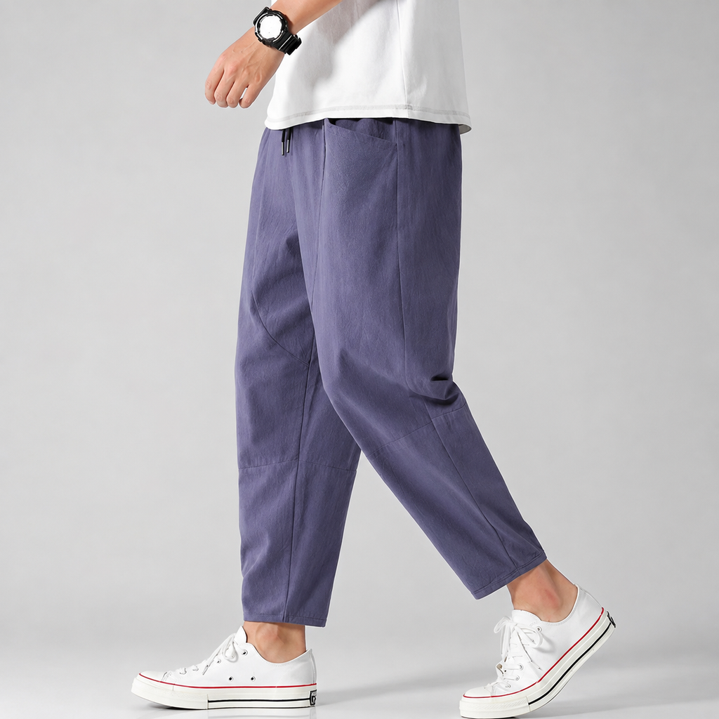 Declan Men's Cropped Cotton Pants