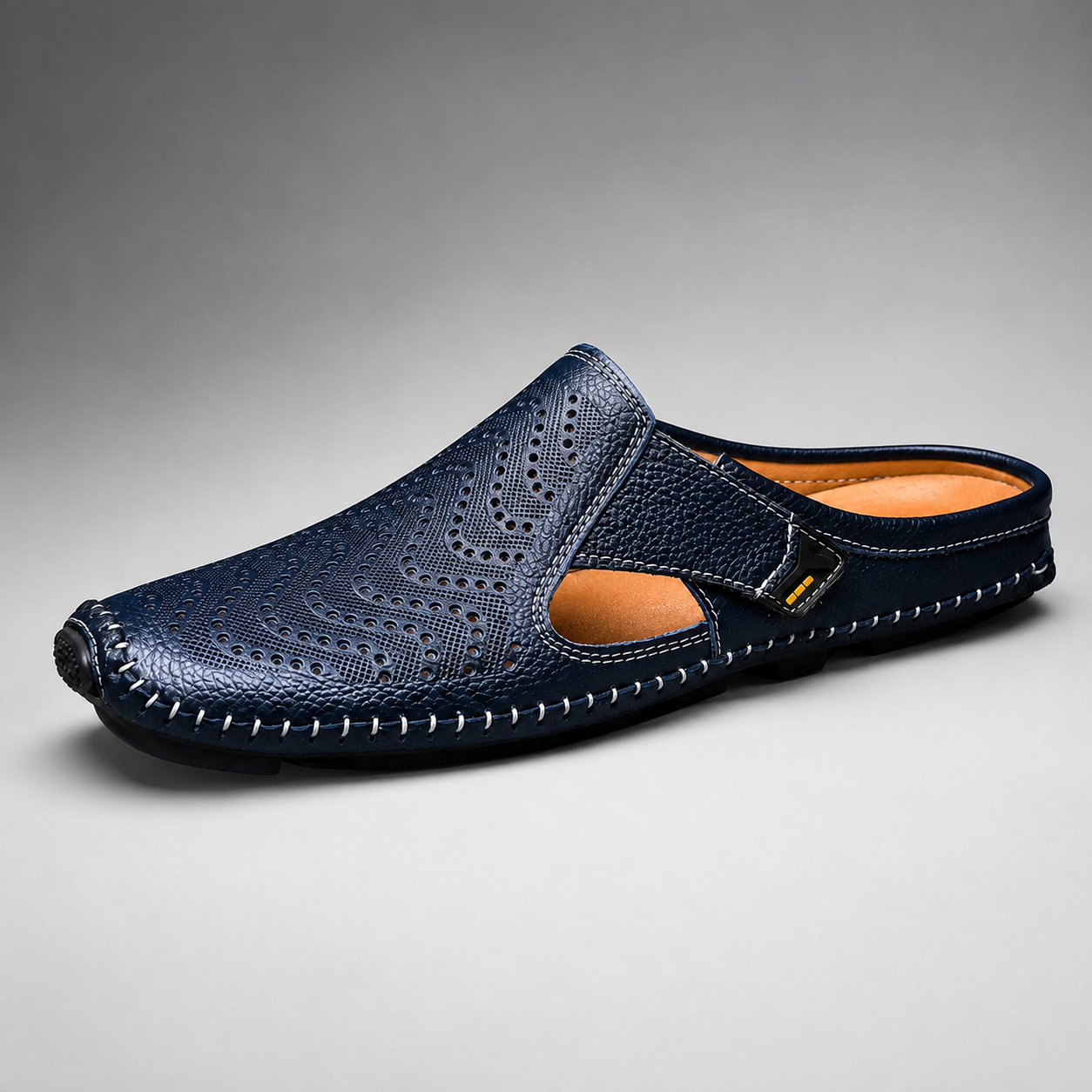Derek Men's Leather Closed-Toe Sandals