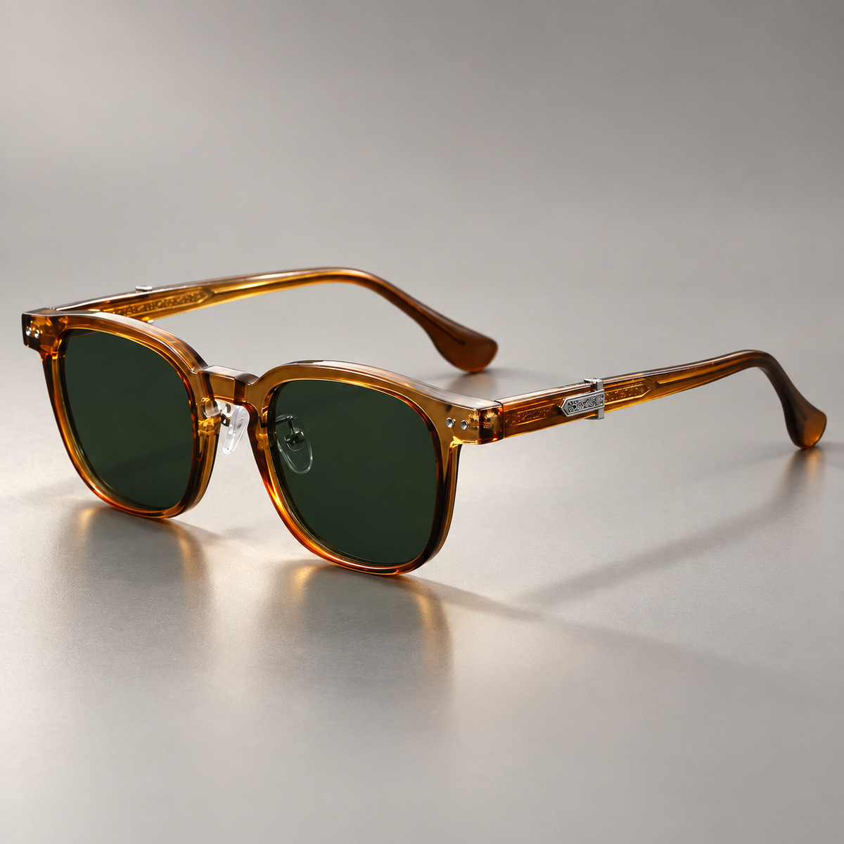 Ellis Retro Square Sunglasses with Tinted Lenses