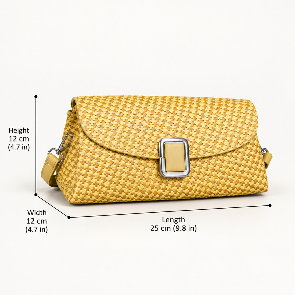 Elodie Woven Shoulder Bag