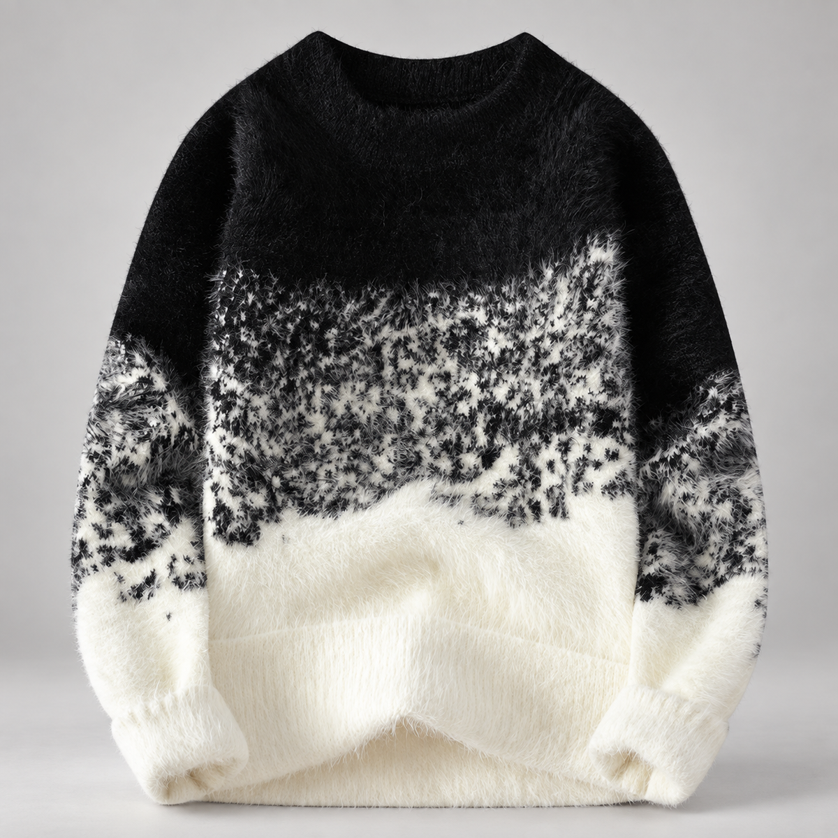 Emmett Men’s Fuzzy Gradient Crewneck Sweater