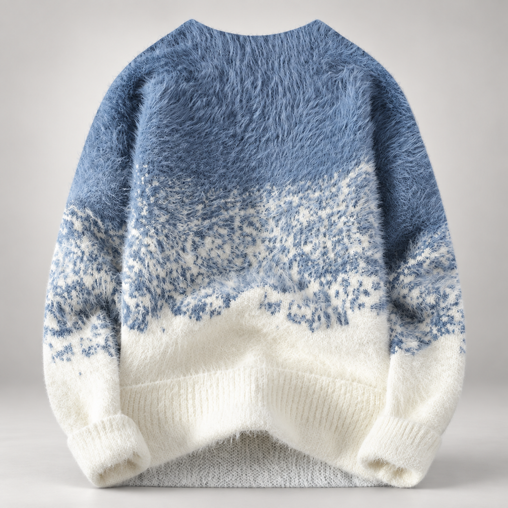 Emmett Men’s Fuzzy Gradient Crewneck Sweater