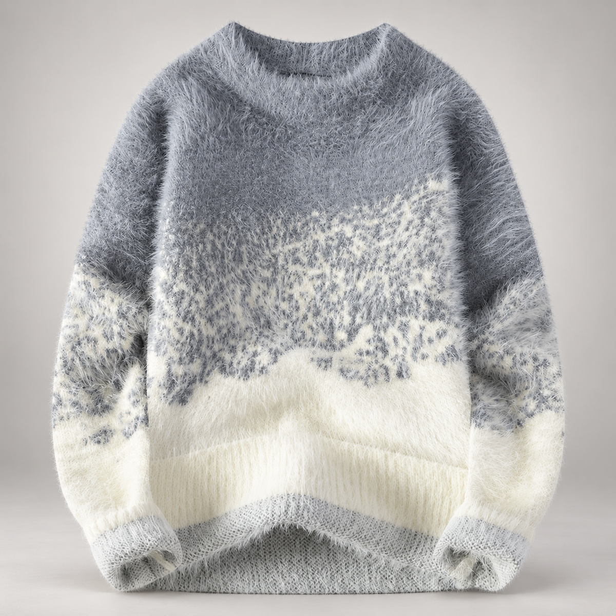 Emmett Men’s Fuzzy Gradient Crewneck Sweater