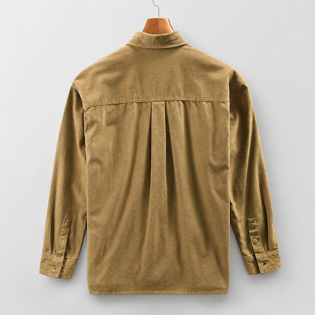 Garrett Long Sleeve Button-Up  Utility Overshirt